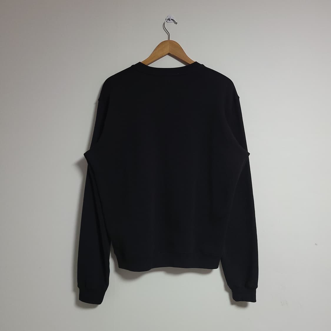 (M) MSGM 엠에스지엠 하트 프린팅 블랙 맨투맨 티셔츠 기모 상품이미지5