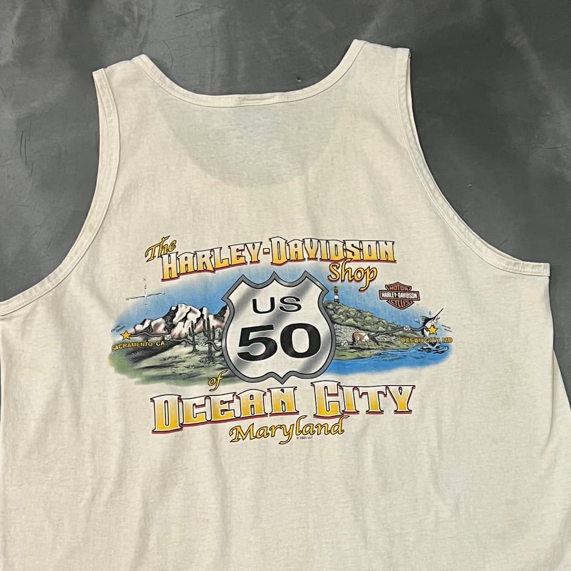  USA 할리데이비슨 프린팅 슬리브리스 y15751 상품이미지4