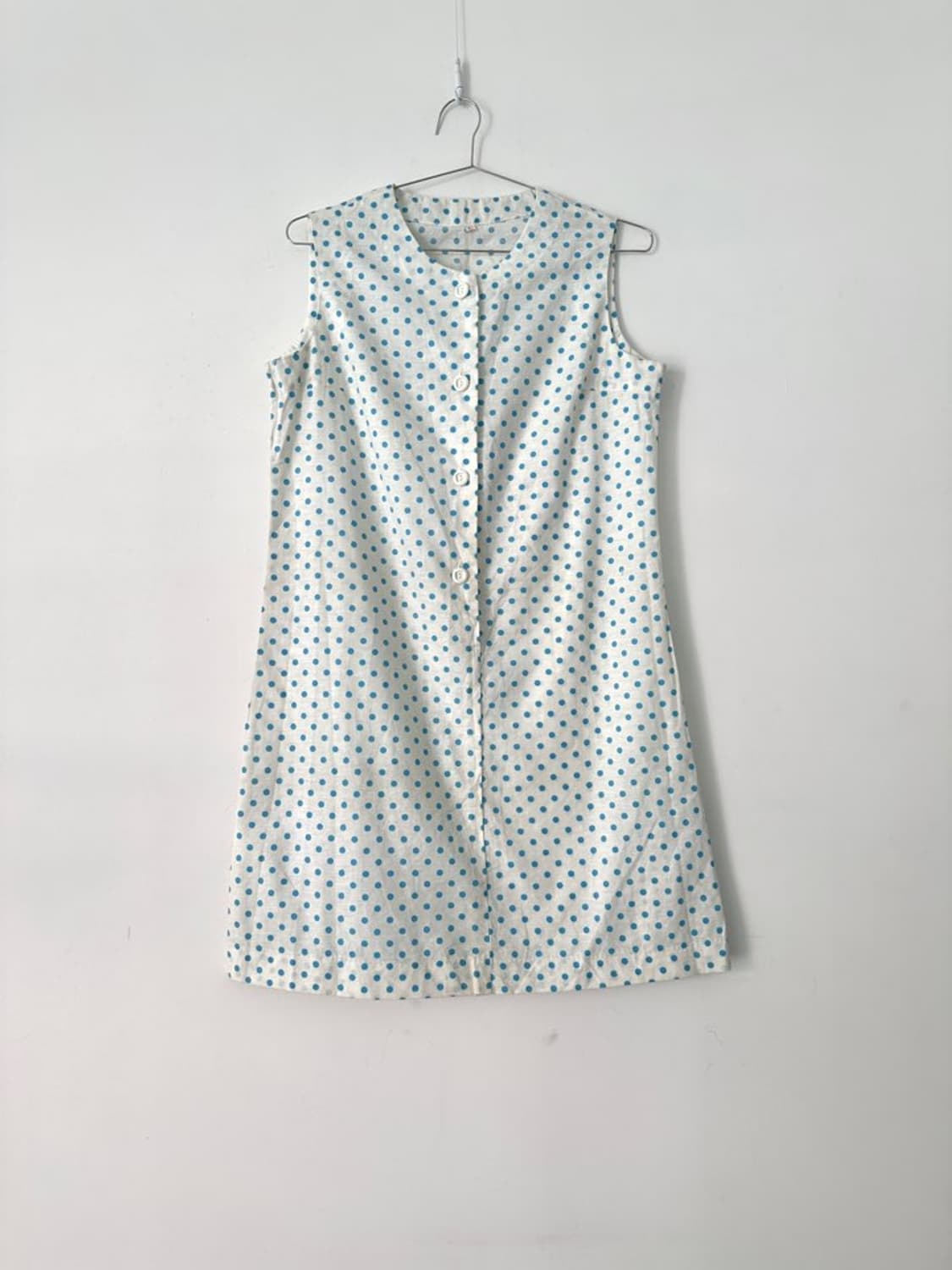 Dot pattern sleeveless top & ops 상품이미지1