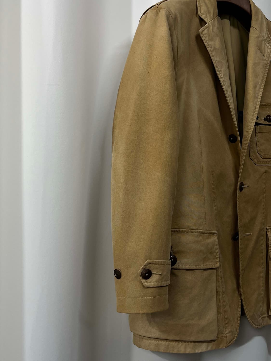 폴로 랄프로렌 탄베이지 친스트랩 페이드 덕캔버스 카코트 헌팅자켓 상품이미지6