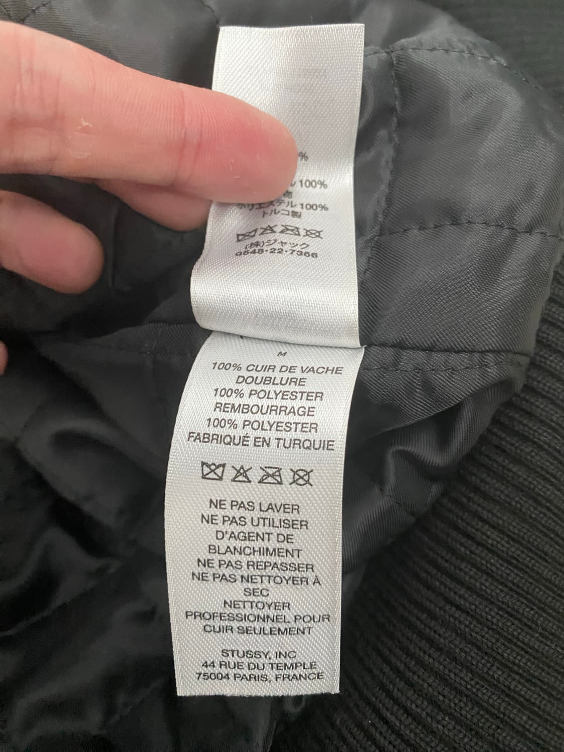 [M]스투시 레더 플라이트 자켓/Stussy Leather Flight 상품이미지6