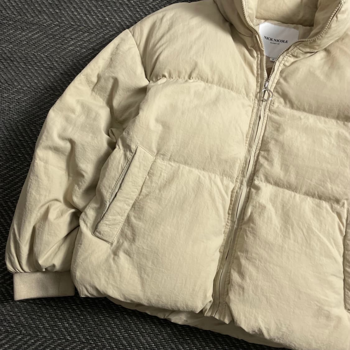 NICK NICOLE 베이지 숏 패딩 자켓y 4660 상품이미지4
