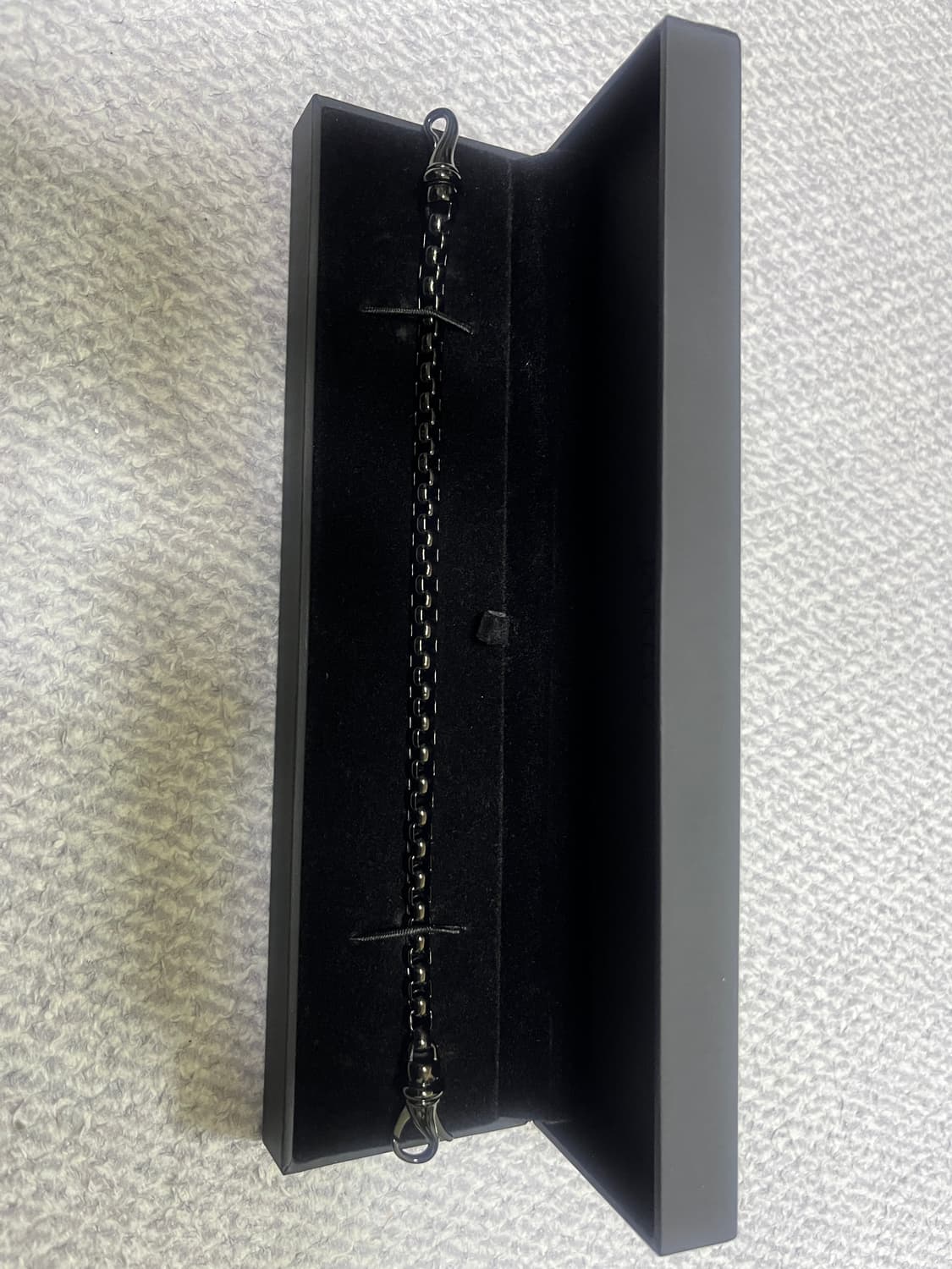 SHR jewelry 스테인레스 체인팔찌 블랙 새상품 상품이미지2