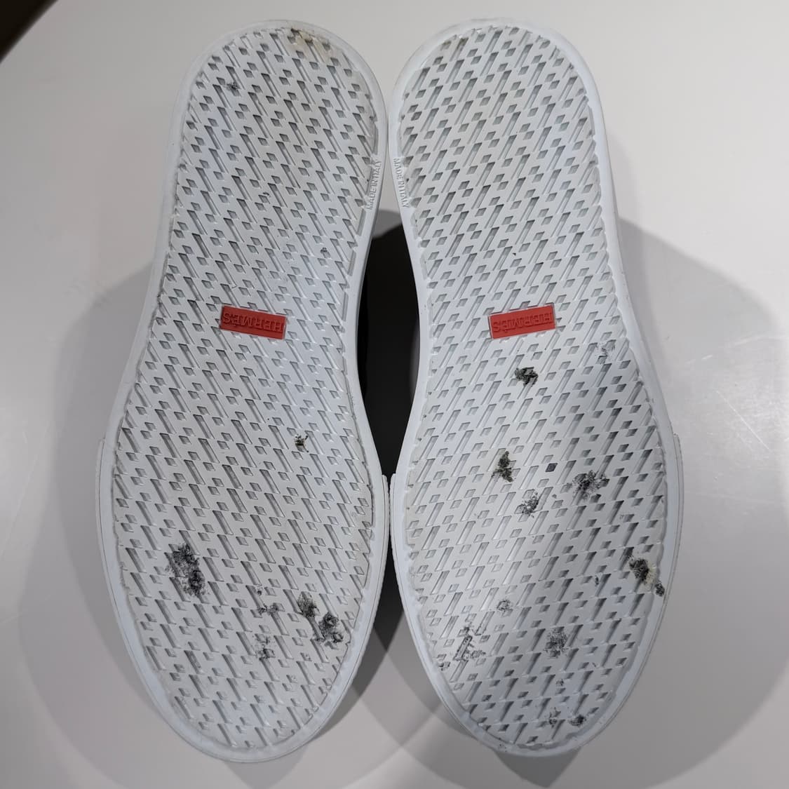 41.5 / 에르메스 딥 블랙 카프스킨 레더 스니커즈 상품이미지7