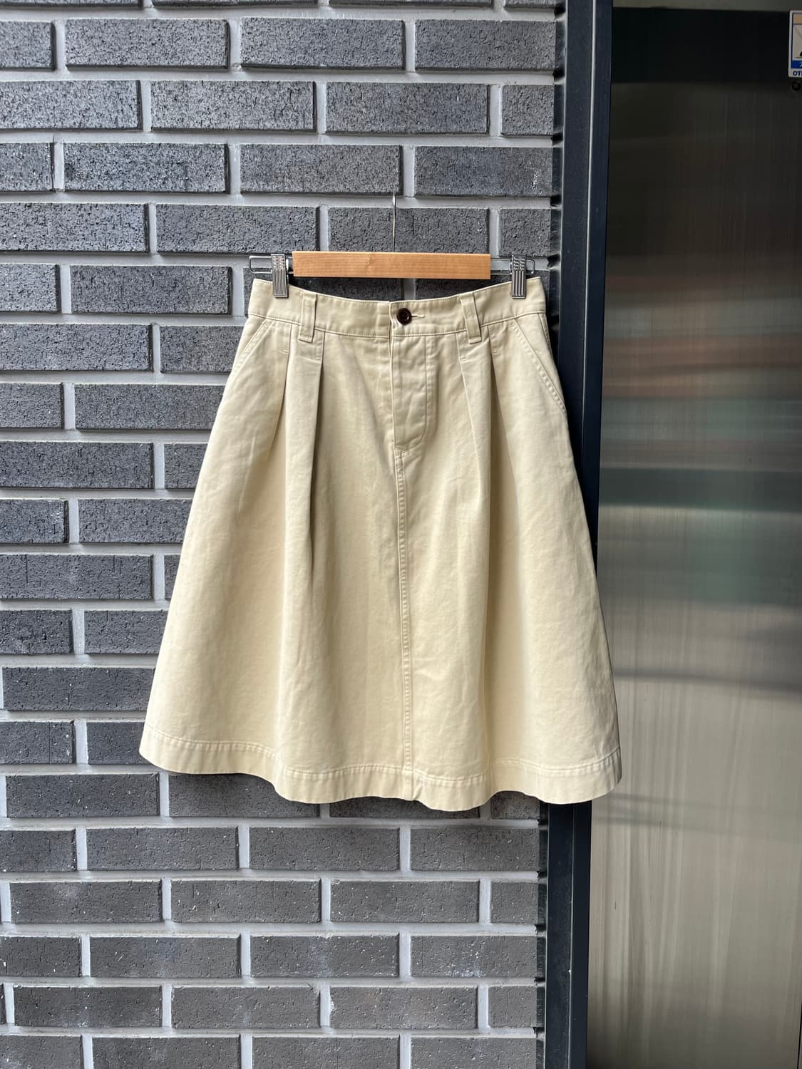 MHL마가렛호웰 코튼 스커트 베이지 상품이미지1