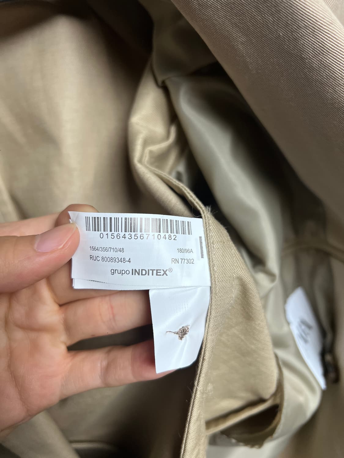 ZARA 자라 린넨-코튼 수트 블레이저 상품이미지4