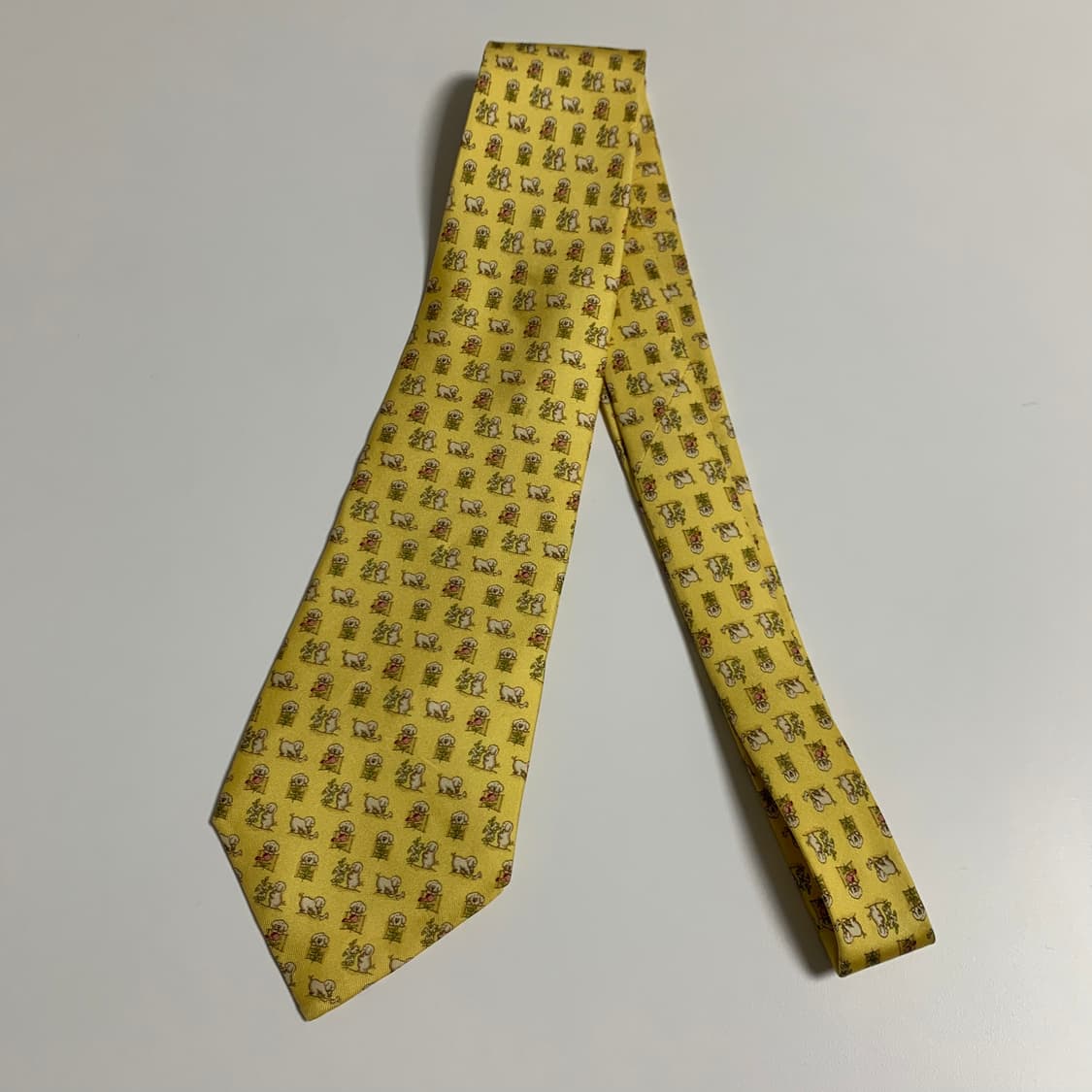 살바토레 페레가모 명품넥타이 이태리 100실크 최상급 도그패치 상품이미지8