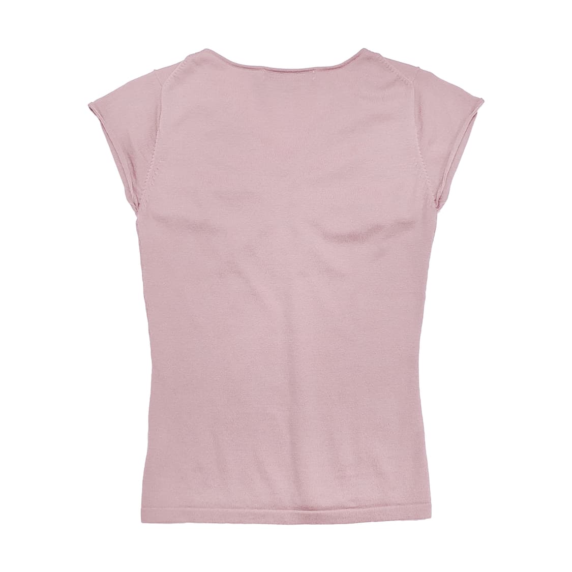 캐시미어 울 비즈 반소매 니트 탑 상품이미지3