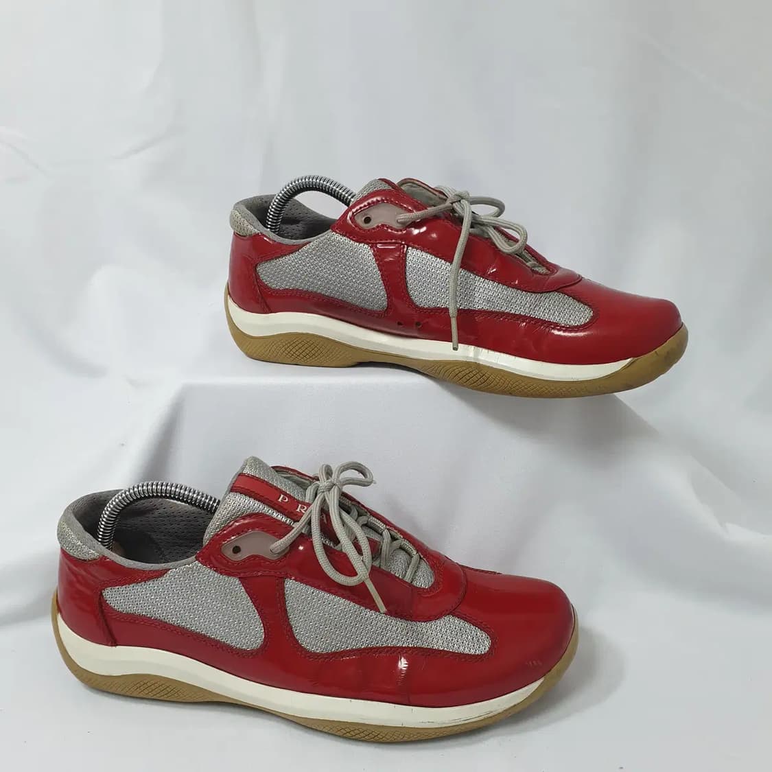 38/240 프라다 아메리카 컵 오리지널 레드 스니커즈 상품이미지7