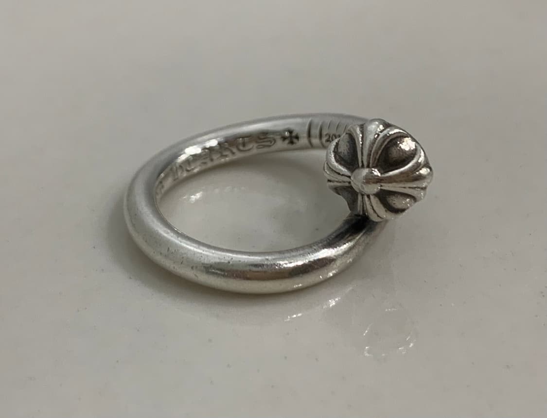 [US 4.5]크롬하츠 크로스볼 네일링 못 반지 상품이미지1