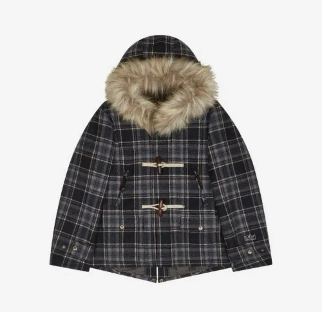 사파리스팟 1/2 레기온 체크 더플 코트 상품이미지1