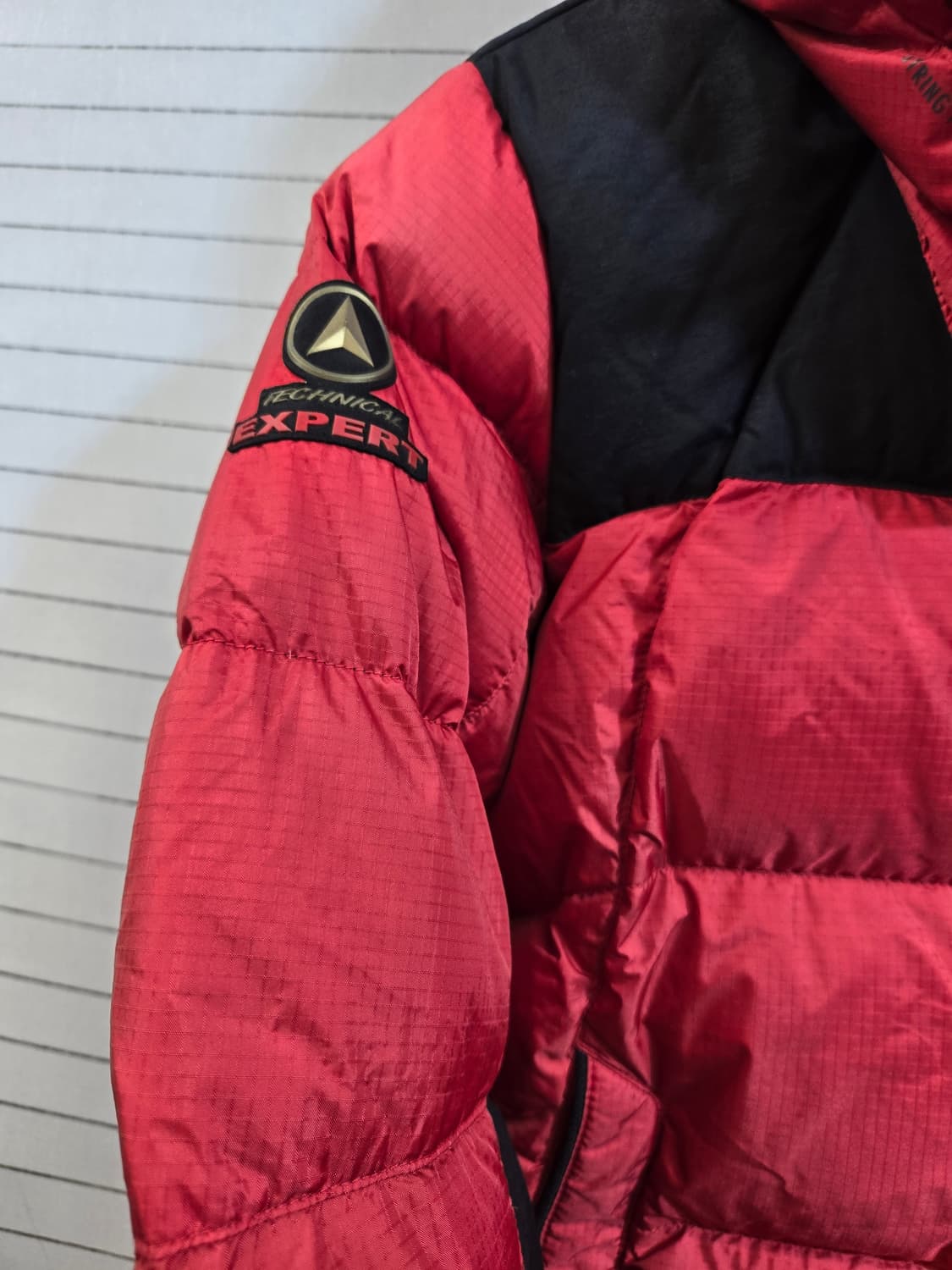 코오롱스포츠 윈드스타퍼 구스다운 패딩 레드 상품이미지3