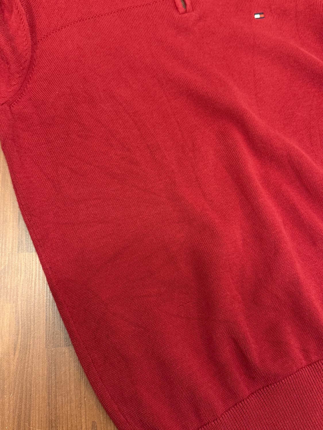 Tommy Hilfiger 타미힐피거 하프넥 쿼터 집업 니트 상품이미지8