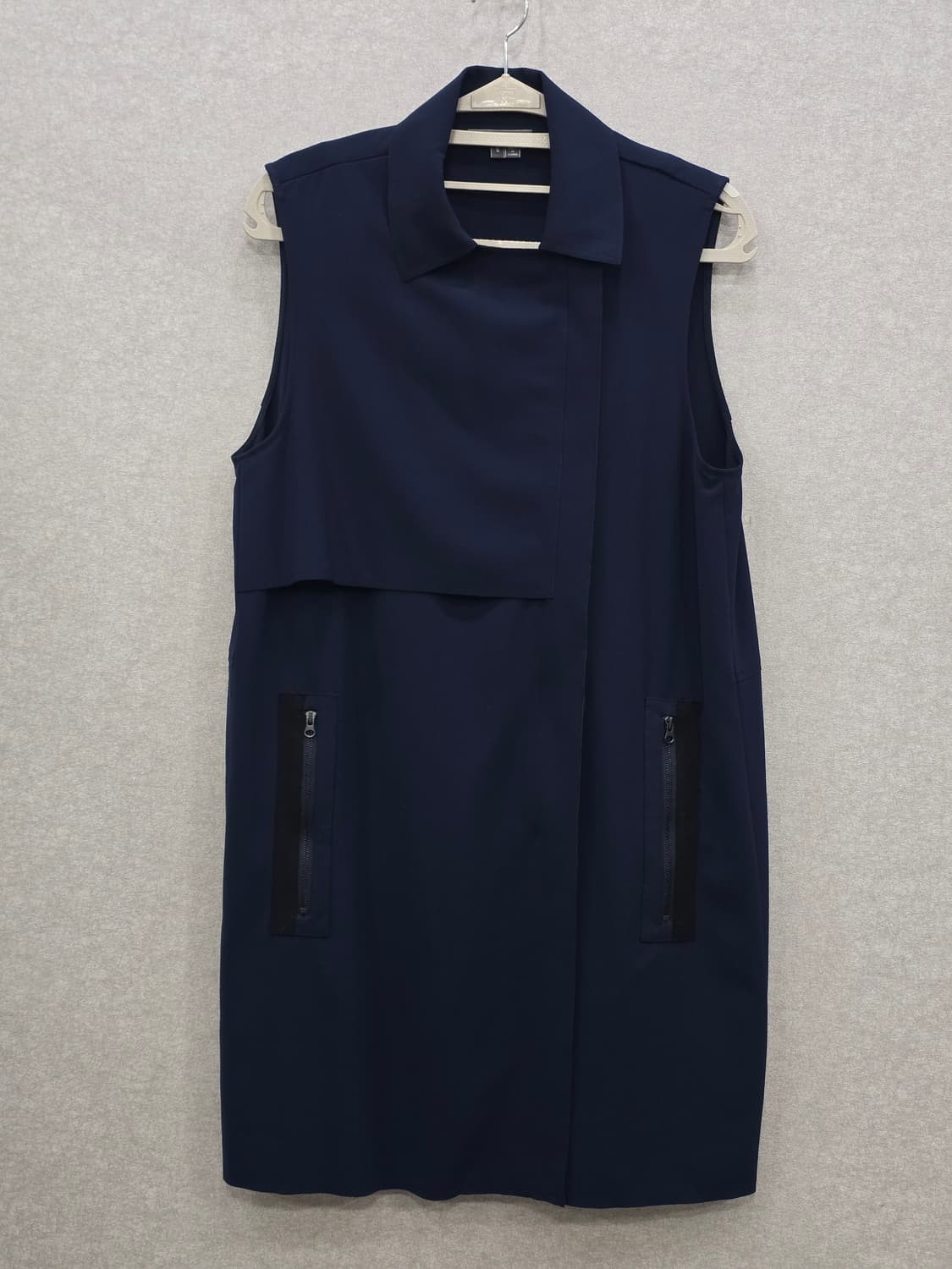 VINCE (빈스) 네이비 롱 베스트 상품이미지3