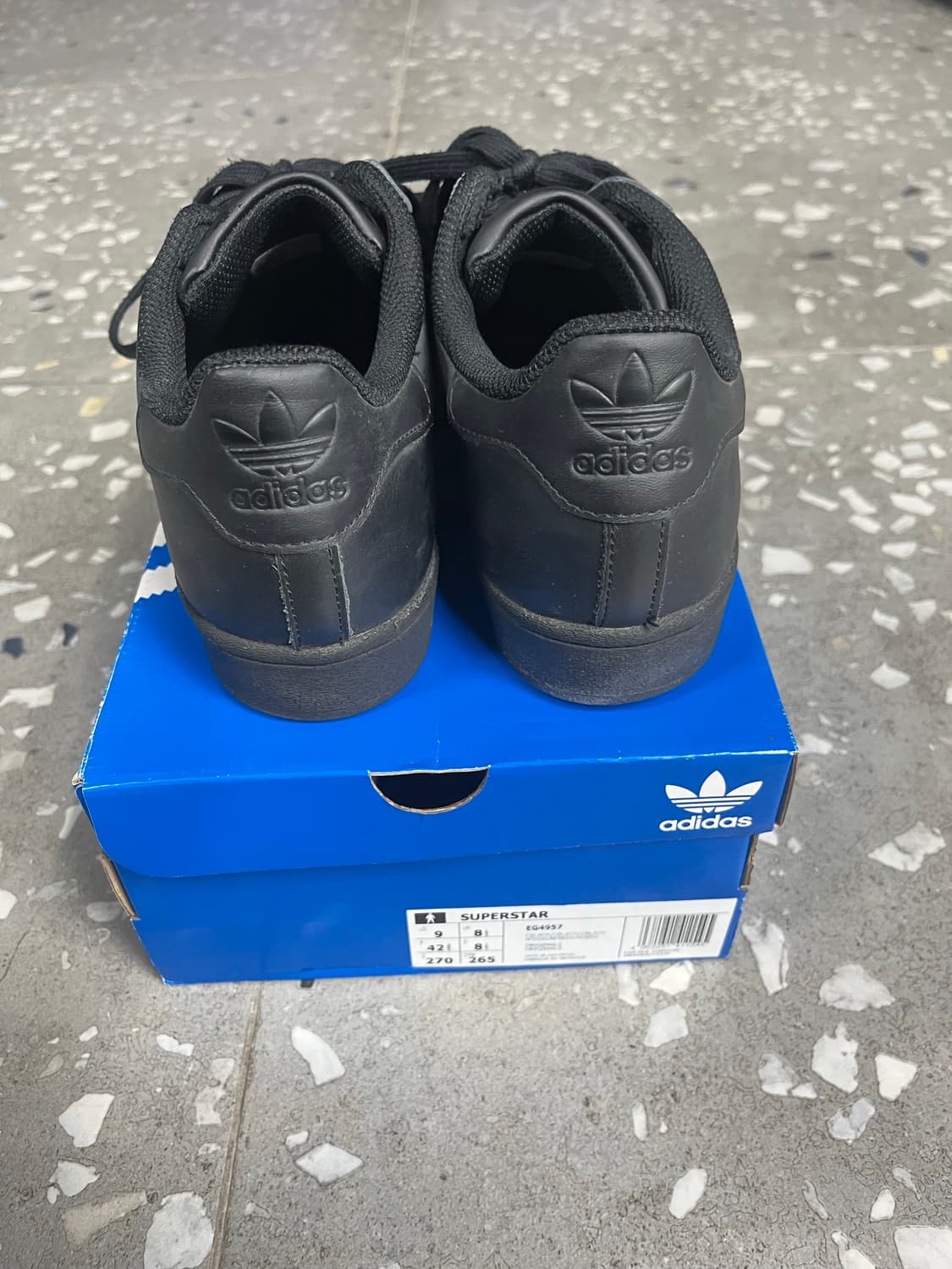 아디다스 슈퍼스타 올블랙  상품이미지2