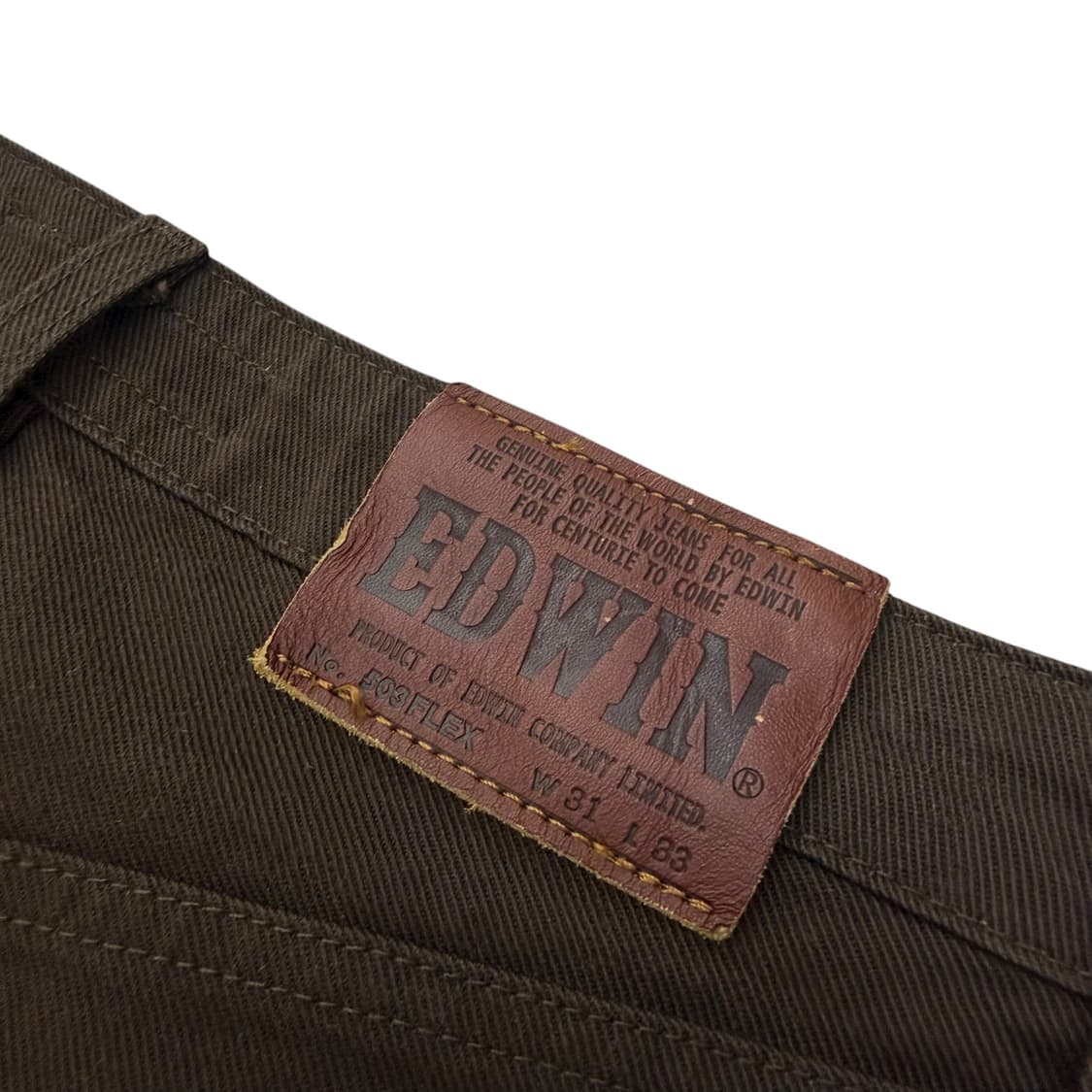 에드윈 503 브라운 코튼팬츠 상품이미지7