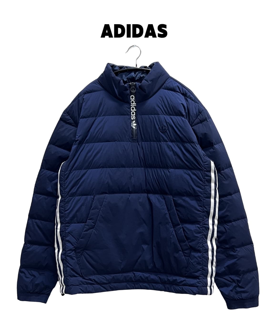 아디다스 덕다운 하프집 패딩 아노락 네이비 상품이미지1
