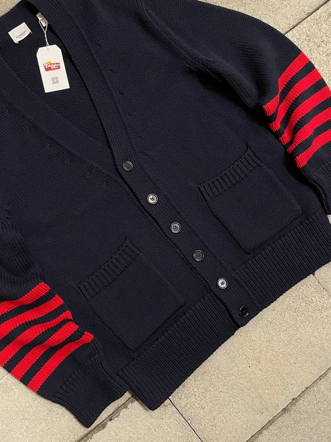버버리 스트라이프 포인트 울 가디건 상품이미지3