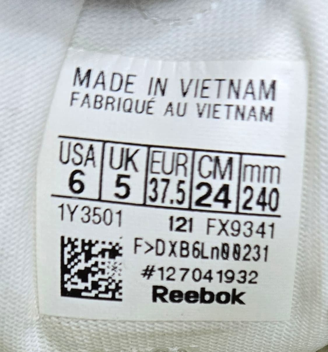 리복 일회착용 240mm- 지그 엑티브 화이트 운동화 상품이미지7