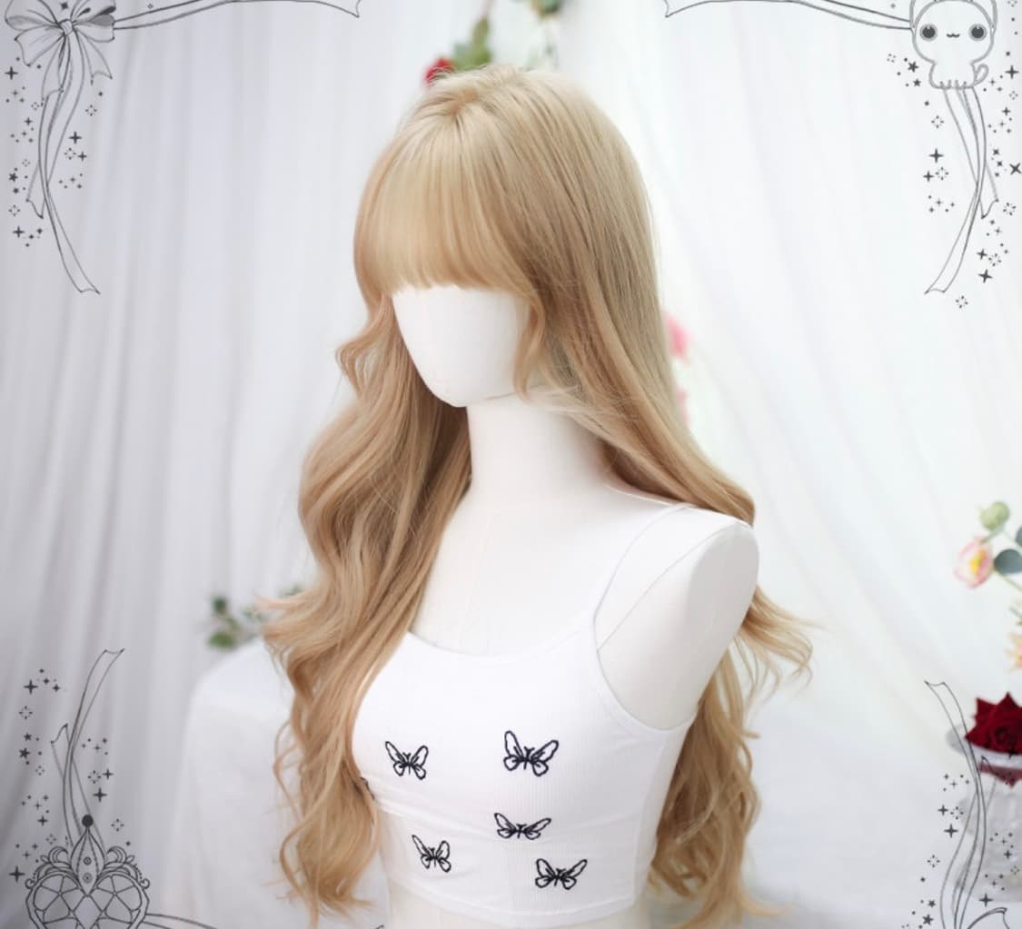 블론드 롱 웨이브 가발 상품이미지5