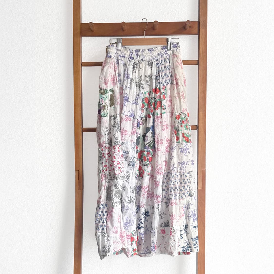 꽃조각 패치워크 스커트 상품이미지6