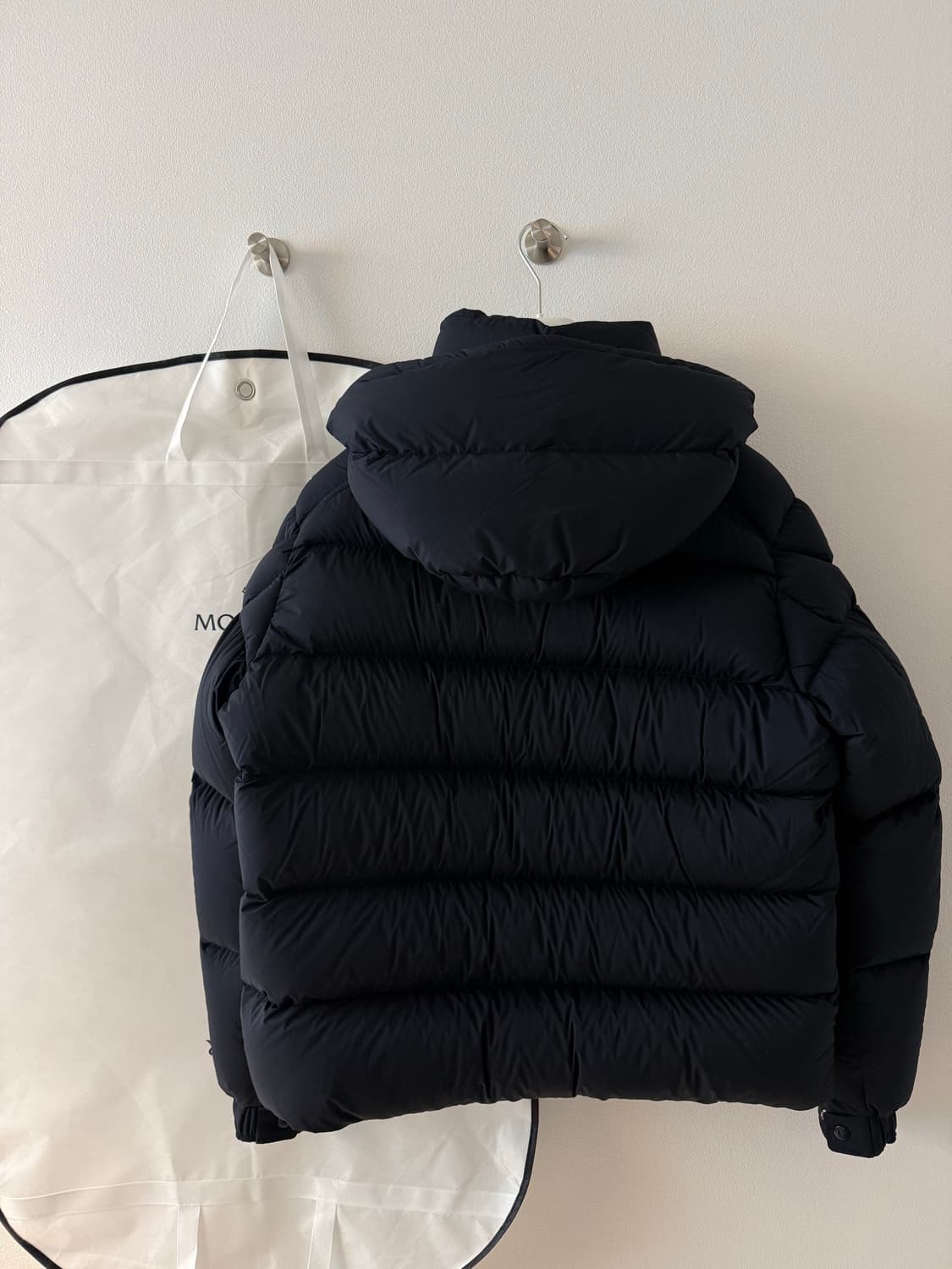 마야 70 후드 쇼트 다운 나이트블루 (베제르) 5 size 새상품 판매 상품이미지2