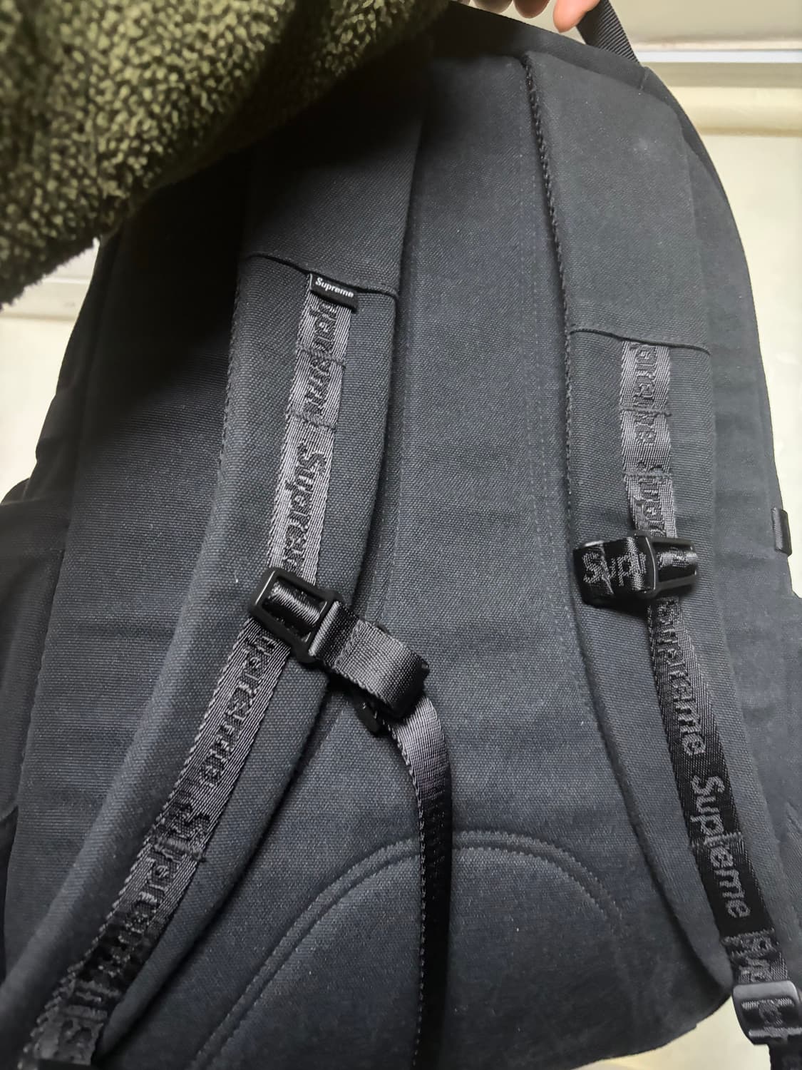 슈프림 백팩 25ss 블랙 상품이미지2