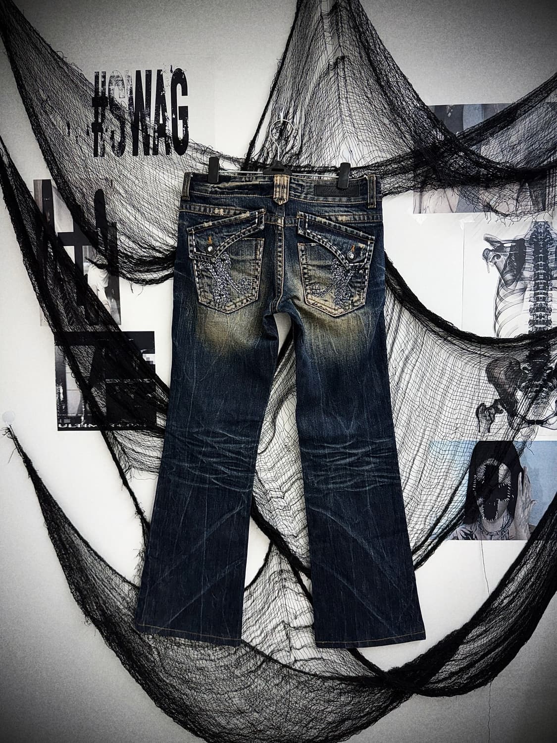00s embroidery stitch bootscut jeans 상품이미지1