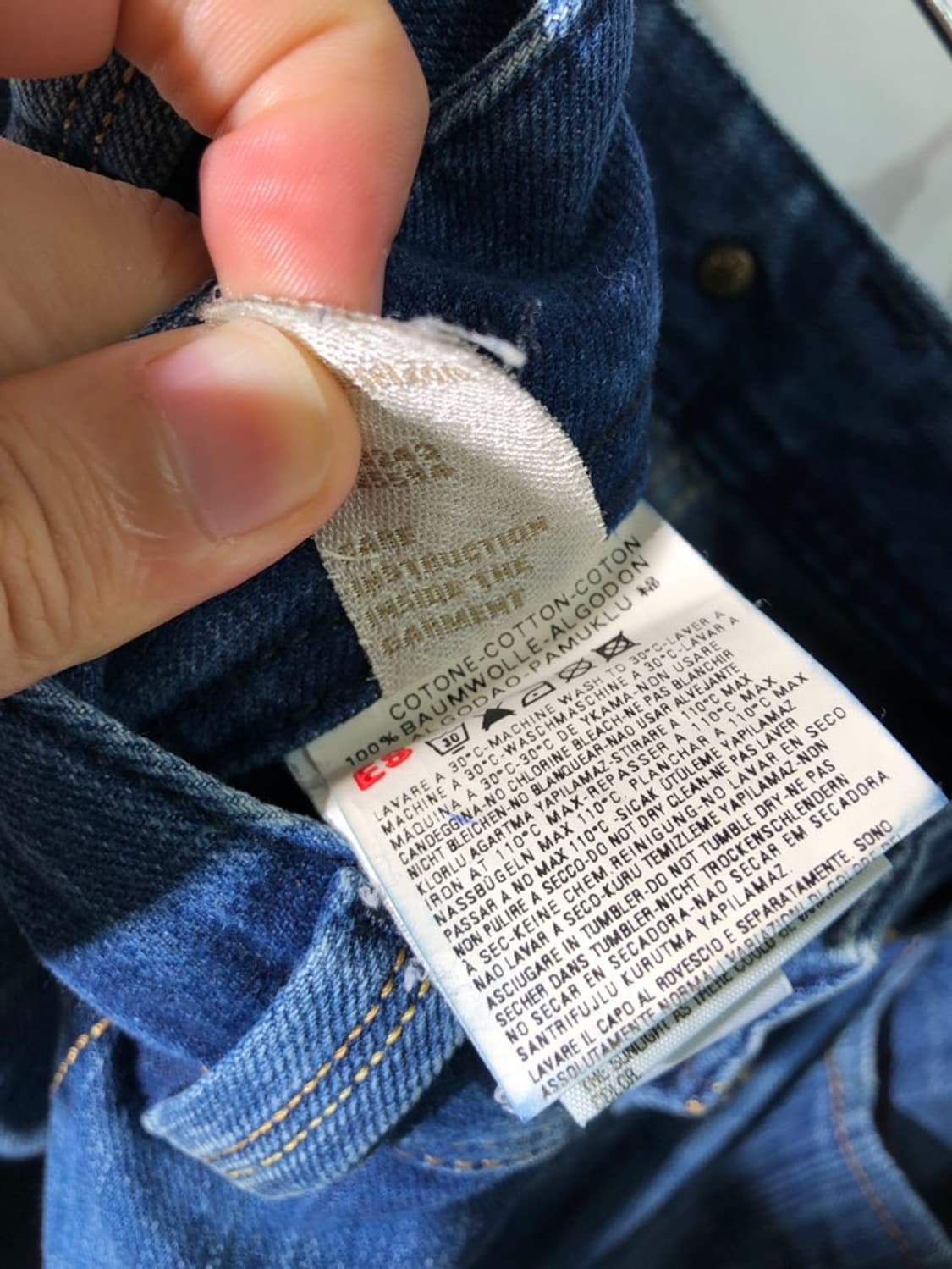 디젤 워싱 데님 팬츠 상품이미지5