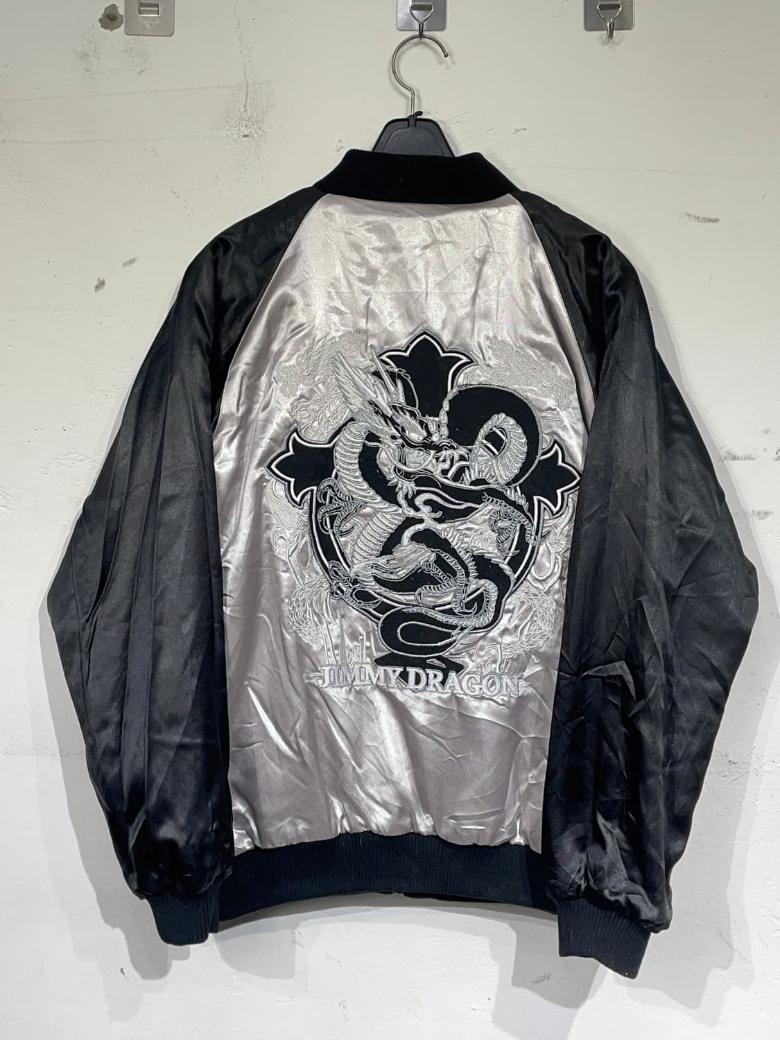 일본빈티지 십자가 용 자수 스키잔 오리엔탈 스카쟌 상품이미지7