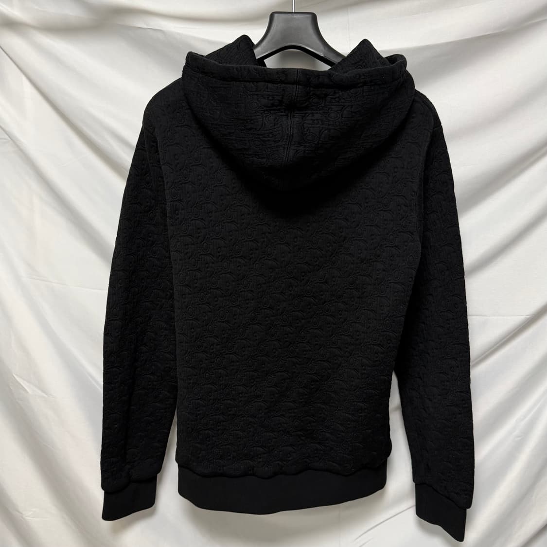 [S+급/L] 25SS 디올 오블리크 자카드 후드티 블랙 상품이미지4
