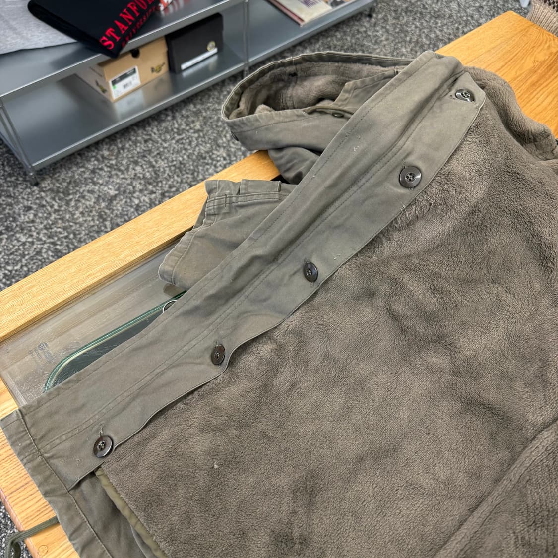 80s 빈티지 독일군 올리브 모즈 코트 (L)   상품이미지6