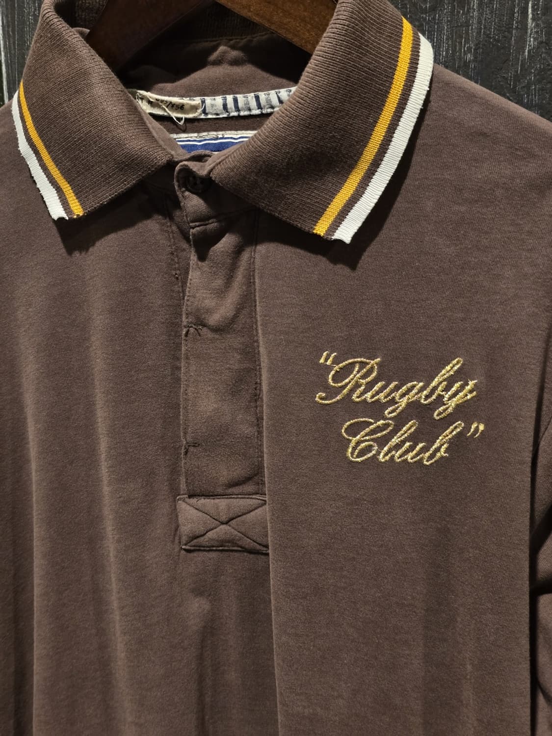 00s ALCOTT Rugby Club Long  Polo Shirt 상품이미지2