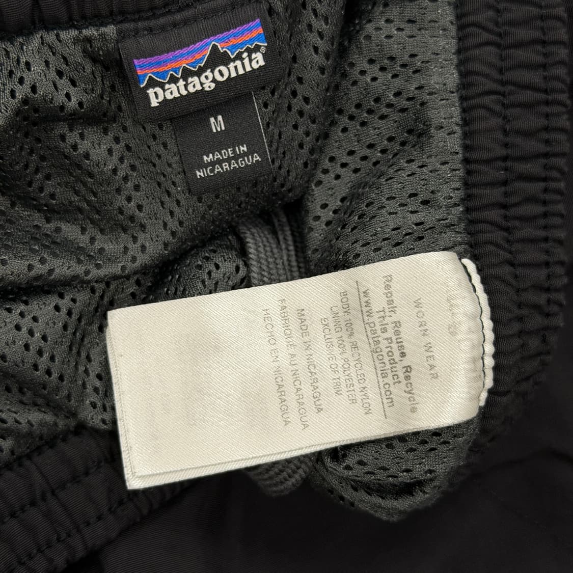 파타고니아 7인치 배기스 쇼츠 반바지 블랙 M 상품이미지5