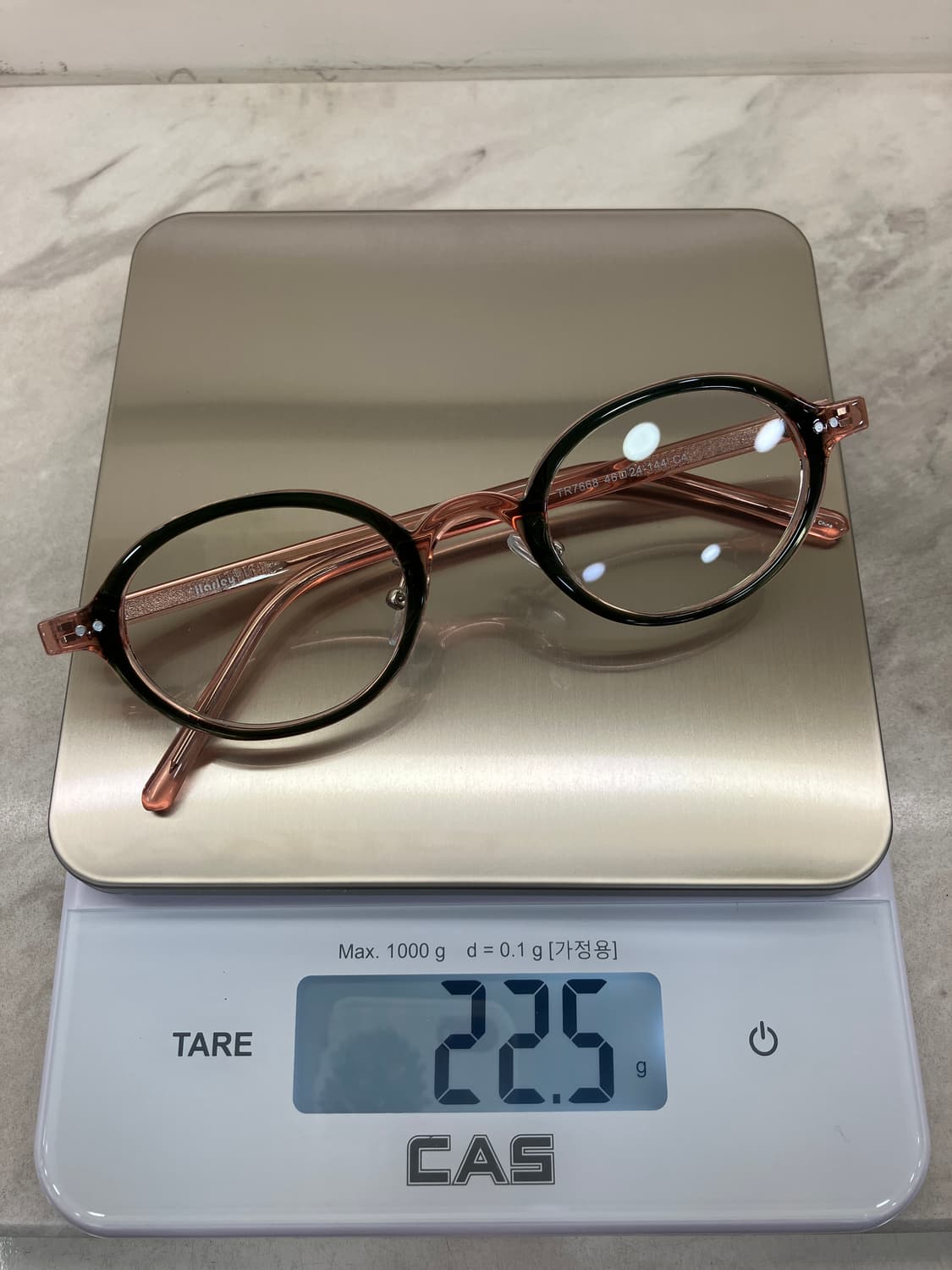 B64 HL 워터멜론 오벌 슬림 뿔테 안경7668 상품이미지8