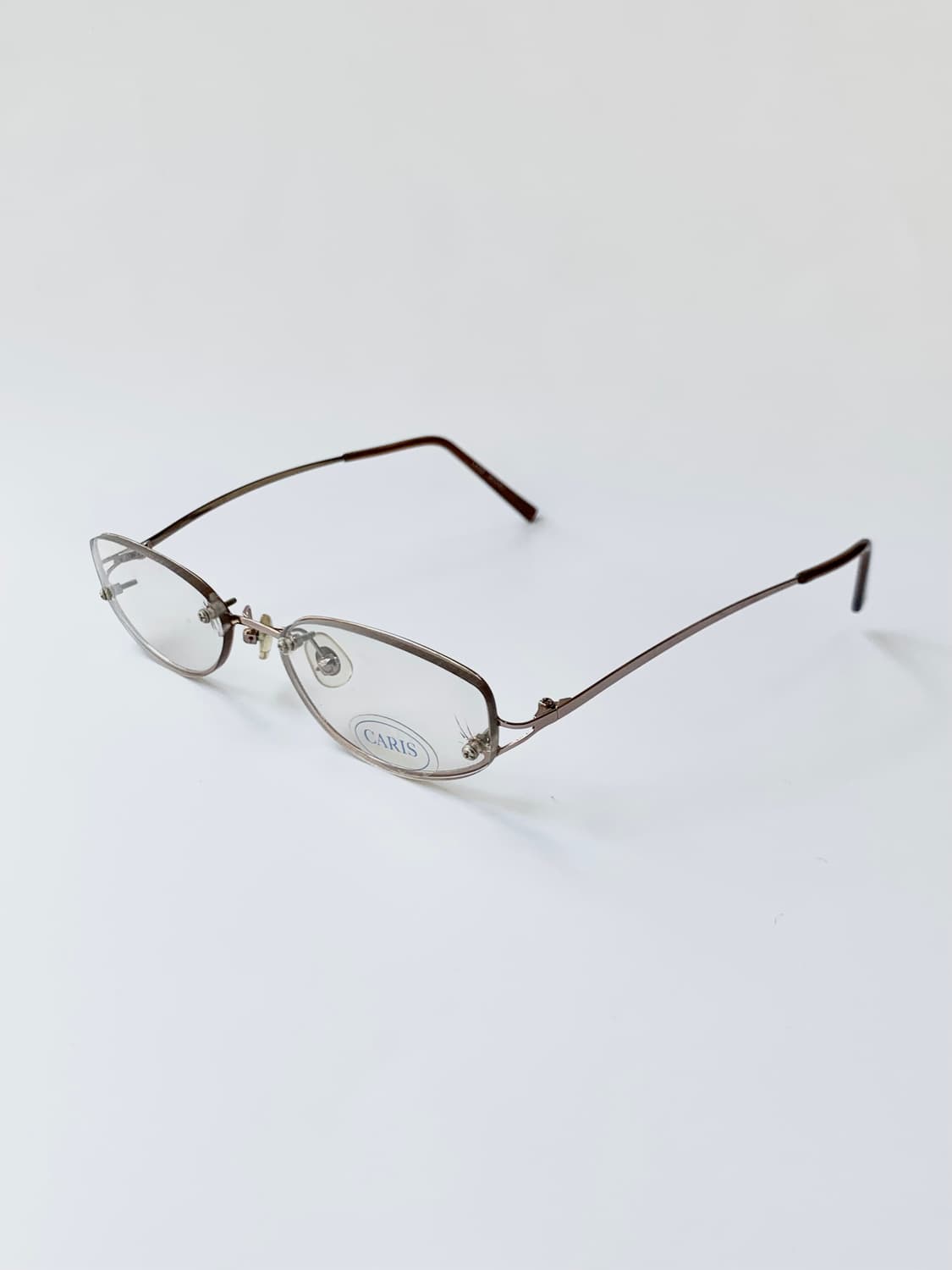 [픽키-607] 브라운 오벌 메탈 안경 데드스탁 상품이미지3