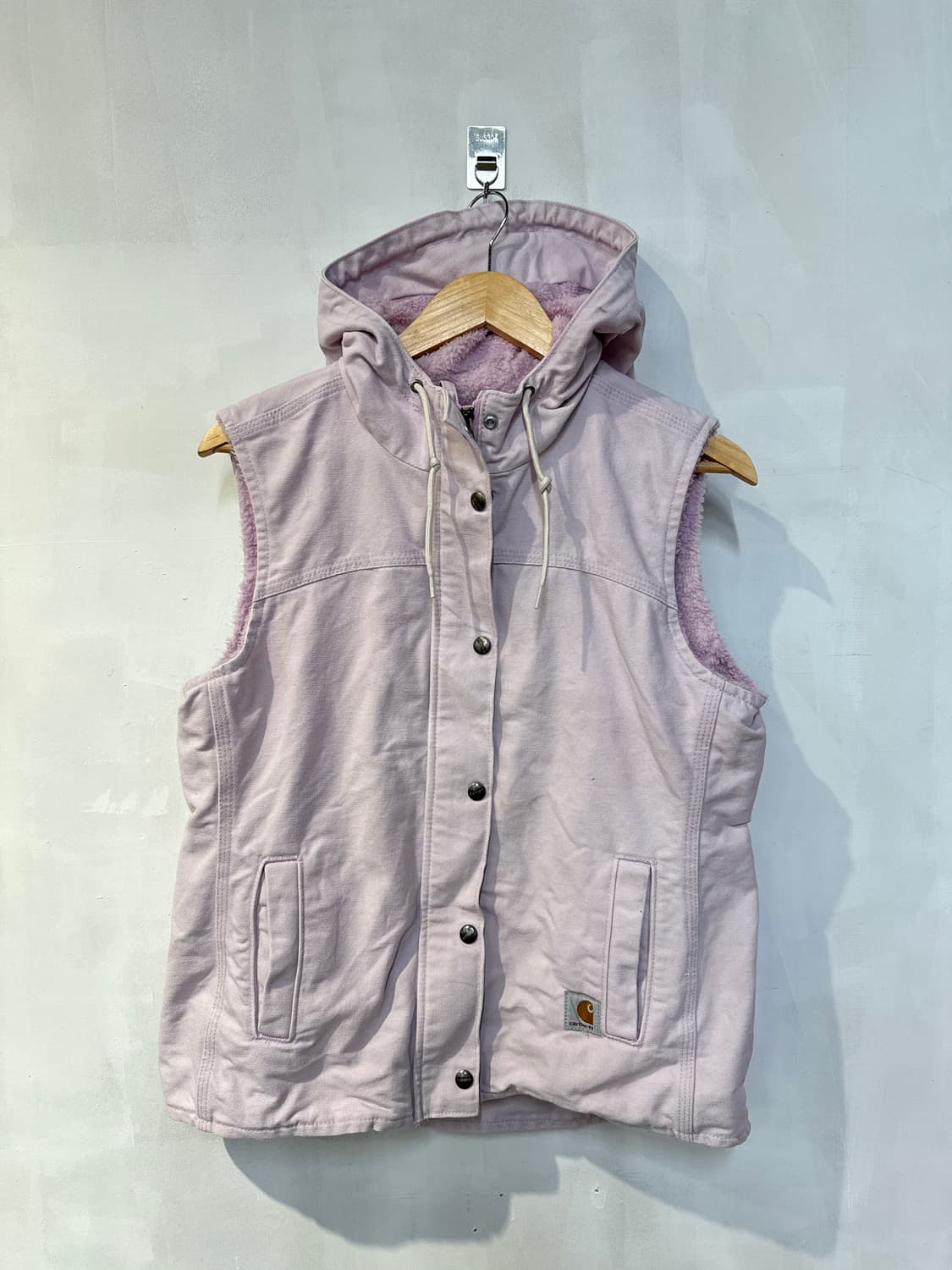 칼하트 연보라 플리스 후드 베스트 조끼 상품이미지1