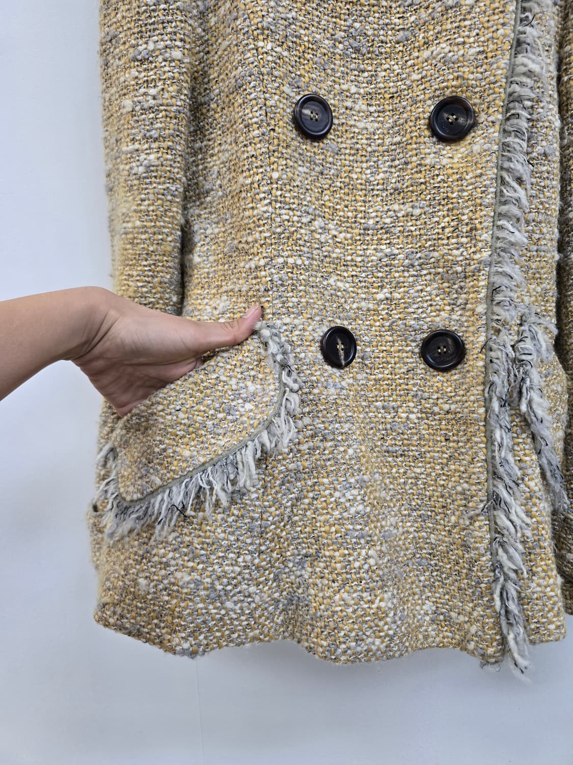 오브제 도톰 울 트위드 자켓 상품이미지5