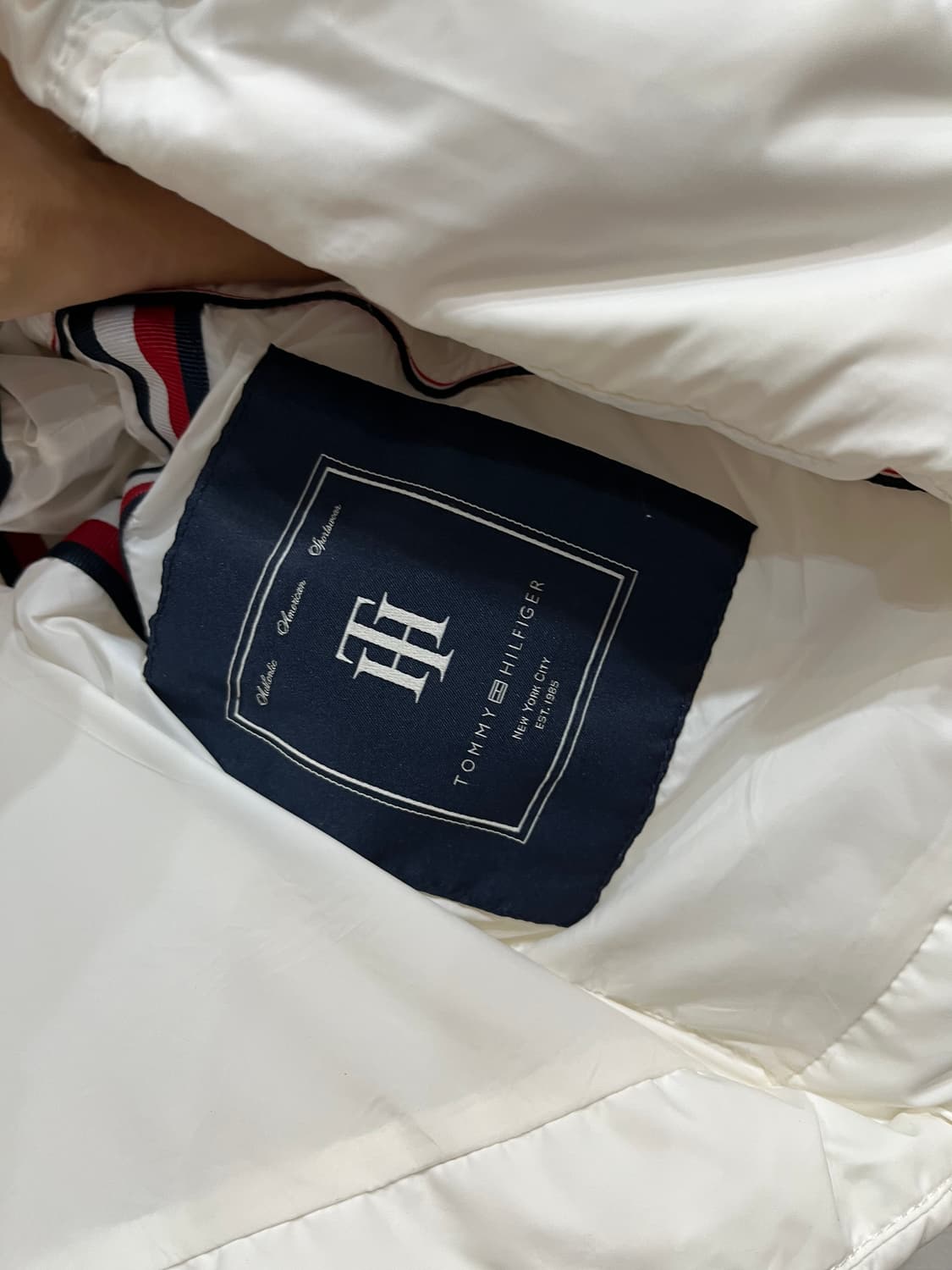 타미힐피거 덕다운 화이트 패딩조끼 베스트 우먼즈 S 상품이미지5