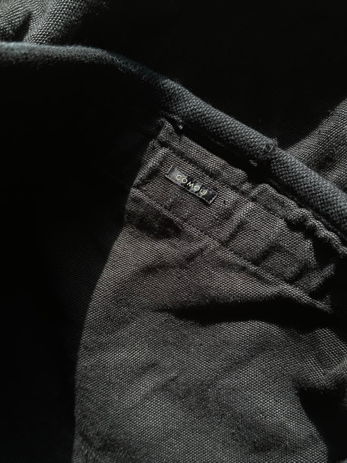 24fw 코모리 헴프 덕 숄더백 black 상품이미지5