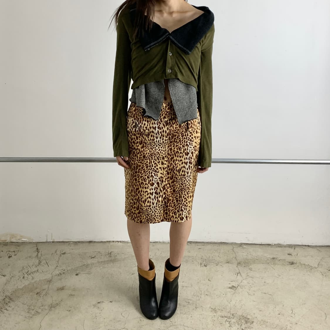 MM6 메종 마르지엘라 컬러 블록 웨지힐 부츠 상품이미지3