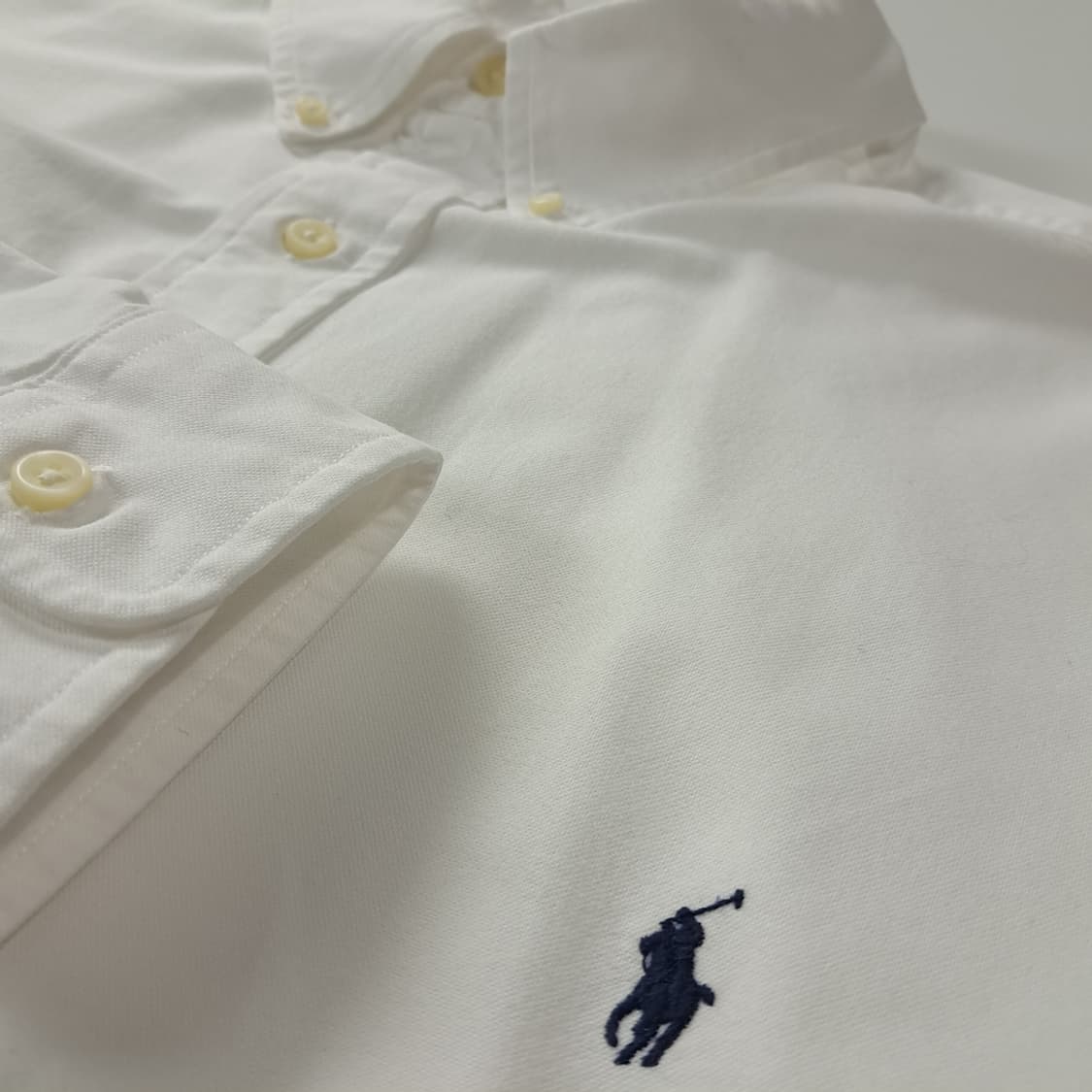CK310 2XLT 폴로 QR인증 네이비포니 화이트 옥스포드셔츠 남방 상품이미지6