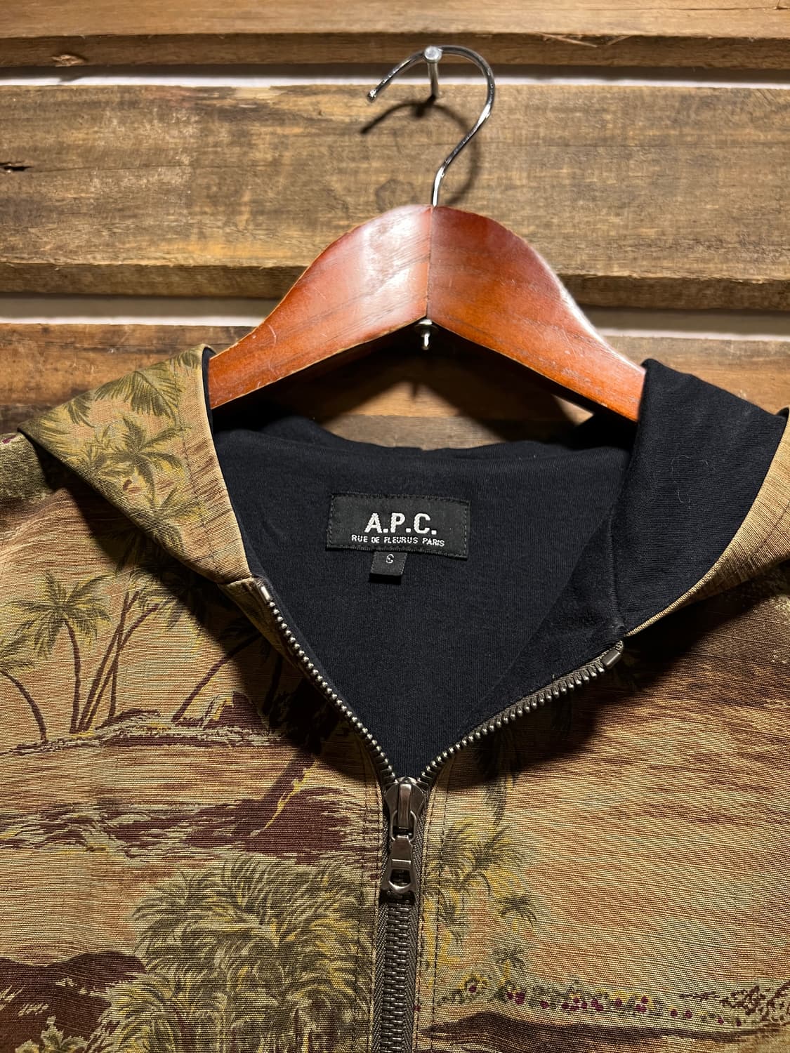 [S]90's A.P.C 아페쎄 아카이브 팜트리 비치 후드 자켓 상품이미지2