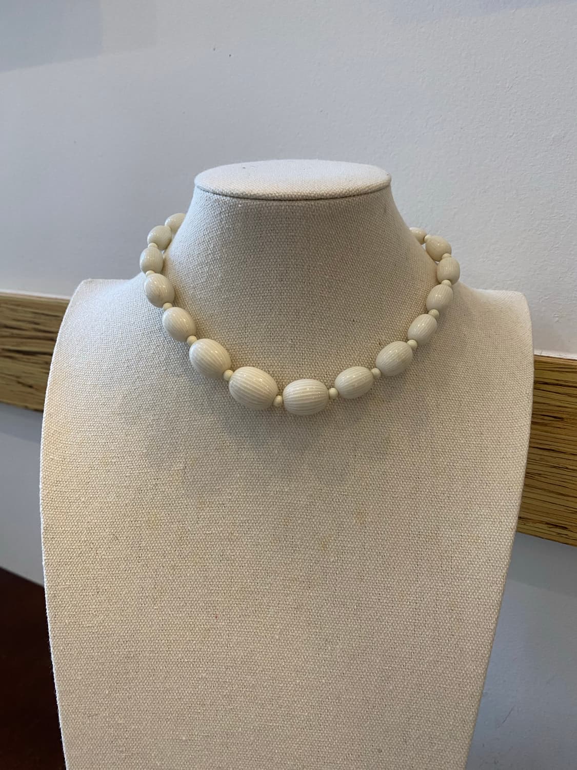 빈티지 아이보리 구슬 비드 목걸이 상품이미지1