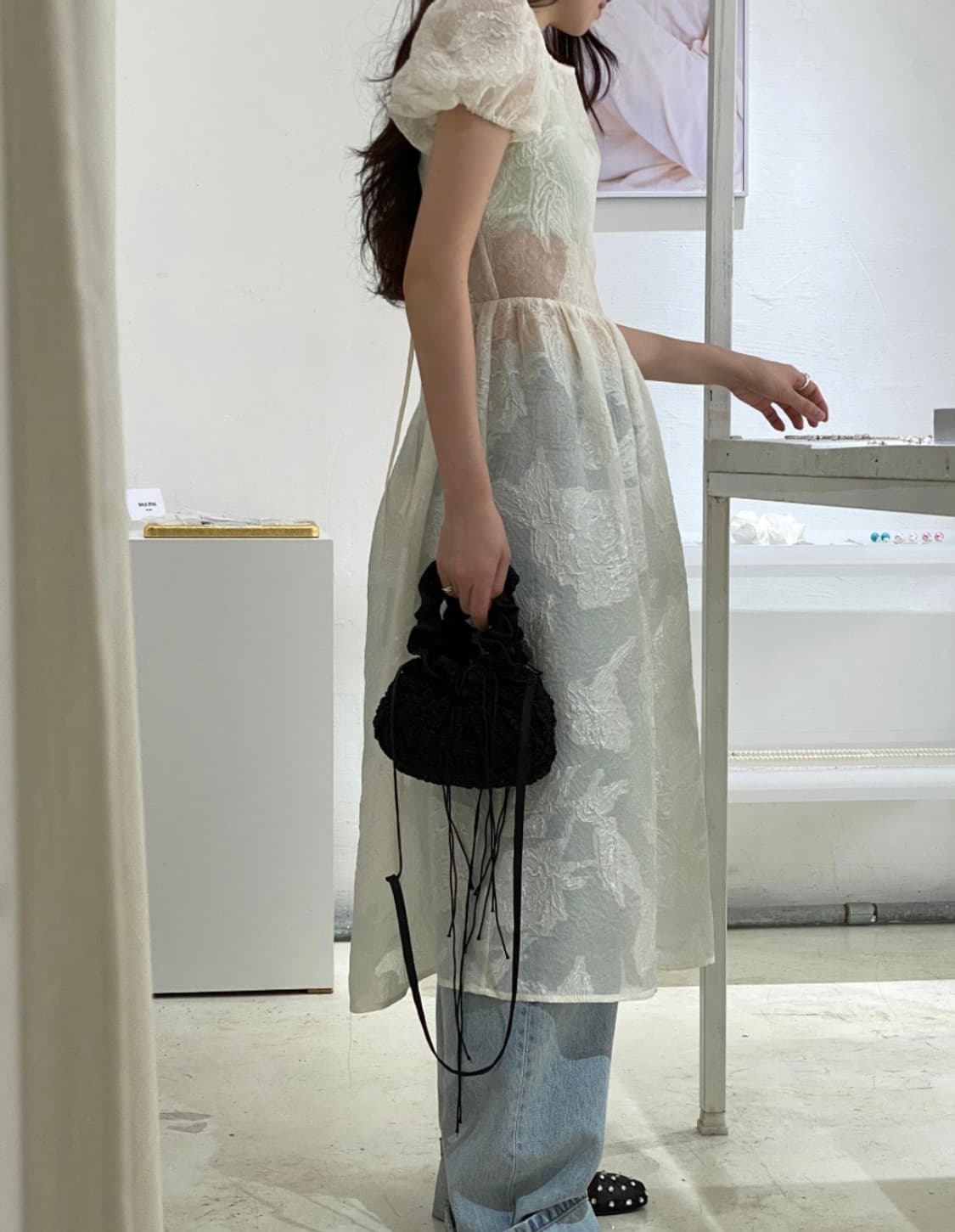 모어댄예스터데이 자가드 원피스 상품이미지2