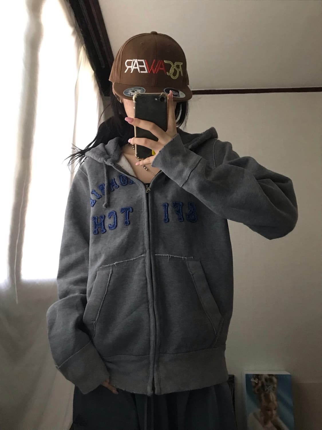 아베크롬비 그레이 후드집업 상품이미지1