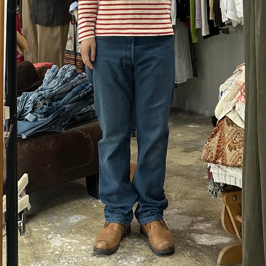 (착용컷) 00's 리바이스 501xx (남성용 32) 상품이미지3