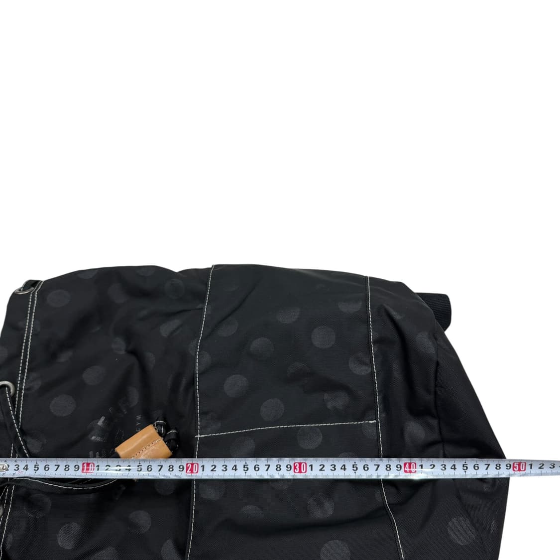 블루리프 도트 땡땡이 드로우 스트링 백팩 가방 블랙 상품이미지6