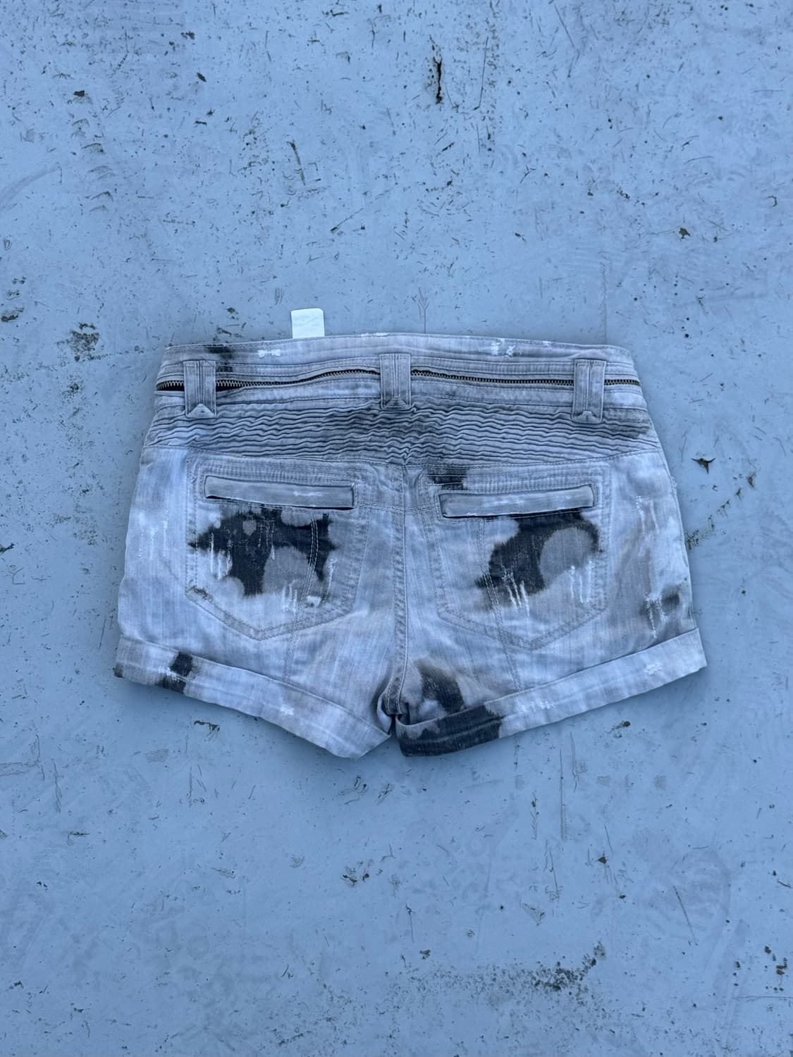 “System Damage Pocket Denim Shorts“ 상품이미지2