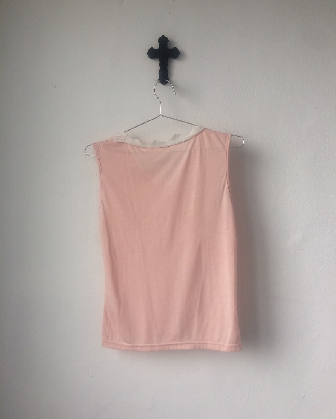 Lace trimming sleeveless 상품이미지3